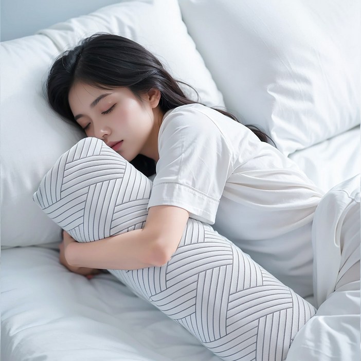 Bornoon 여름 냉감 바디필로우 롱쿠션베개 100CM, 화이트 Bornoon 여름 냉감 바디필로우 롱쿠션베개 100CM, 화이트