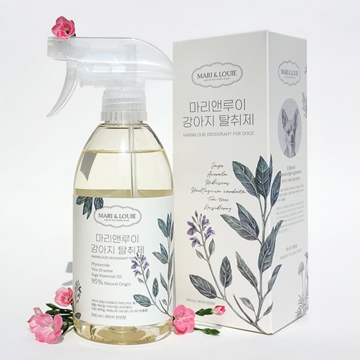 마리앤루이 강아지 탈취제 세이지 천연허브향 95자연유래성분, 1개, 500ml