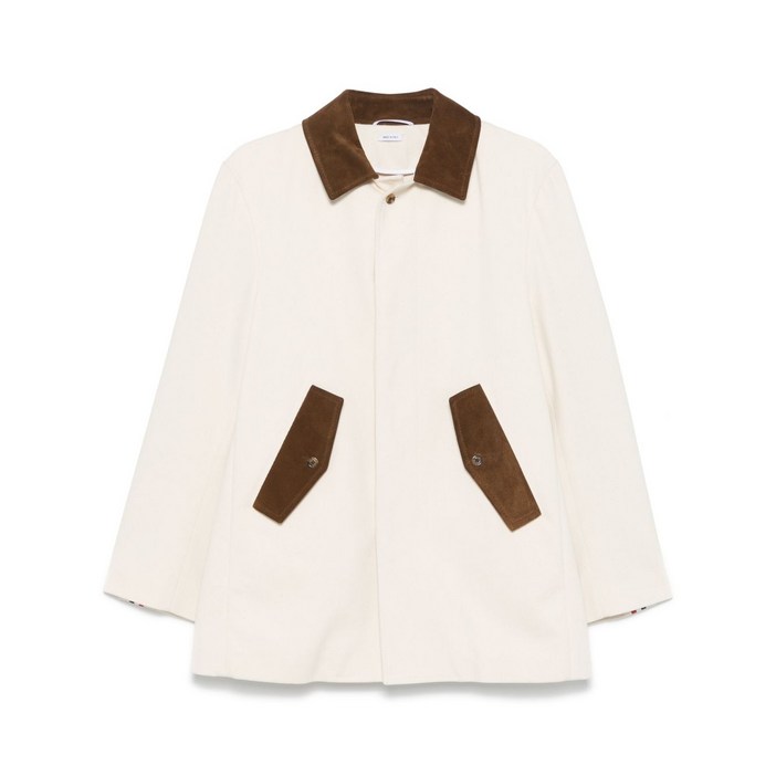 톰 브라운 밴드 칼라 데님 재킷