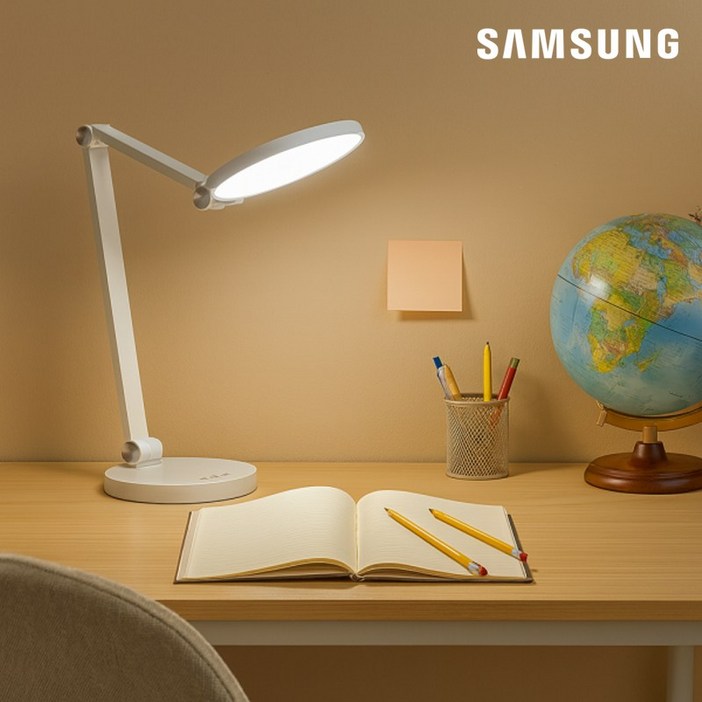삼성 SI-GM9C09A2A2D 데스크 램프 생체리듬 LED 스탠드 책상용 학생용 공부용 조명 화이트