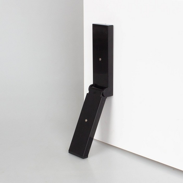 생활지침서 국산 인테리어 현관문 무타공 자석 도어스토퍼, 1개, BLACK