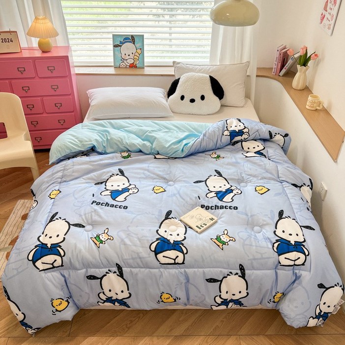GOYES 산리오 캐릭터 이불 쿠로미 시나모롤 봄가을 보들보들 이불