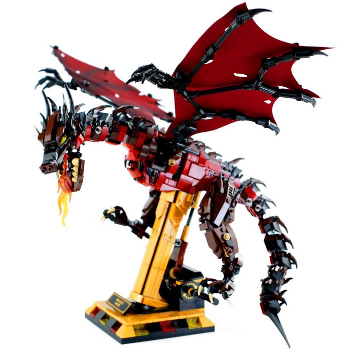 라푸유 드래곤 MOC블록 호빗 스마우그의 폐허 블럭세트 스마우그 smaug 피규어 호환블록 1359피스