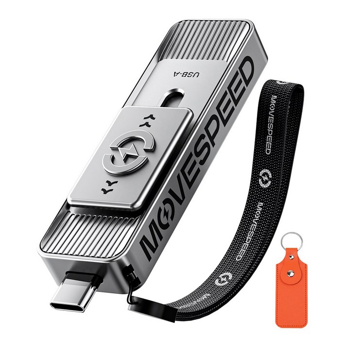 MOVESPEED SP05 570MBs 고속 USB 3.2 외장 SSD 휴대용 저장장치 스마트폰 노트북 PC 호환 백업 파일전송 최적, 은색, 1TB