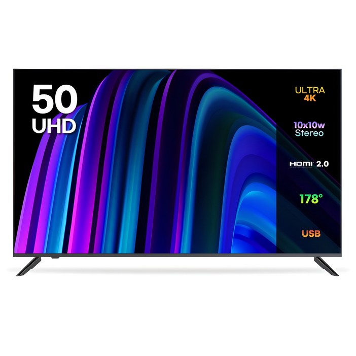 10 환급가전 이노스 4K UHD 제로베젤 TV, 125cm50인치, NEW E5000UHD, 스탠드형, 고객직접설치