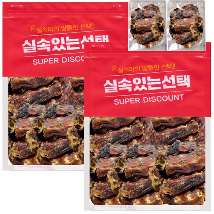 실속있는선택 오리뼈간식 대용량 500g,2개+100g,2개 껌
