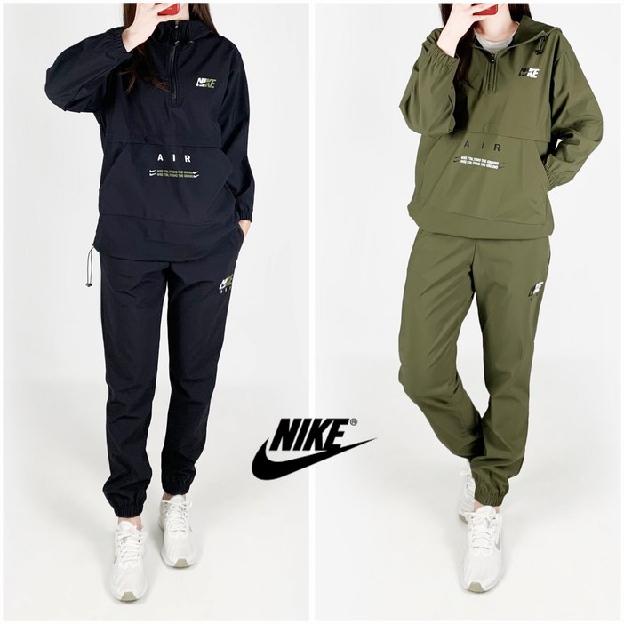 나이키 반집업 벤추리 본딩 아노락 트레이닝 세트 커플 학생 단체복 남여공용 AH