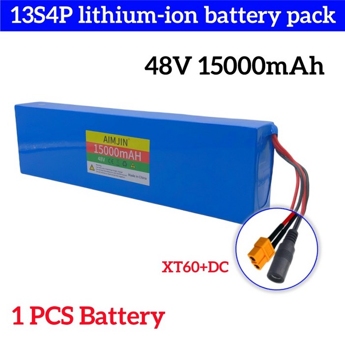 Kugoo M4M4Pro M5M5Pro 전기 스쿠터 배터리 팩용 AIMJIN 13S4P 48V 15Ah 1000watt 18650 리튬 이온 배터리 팩