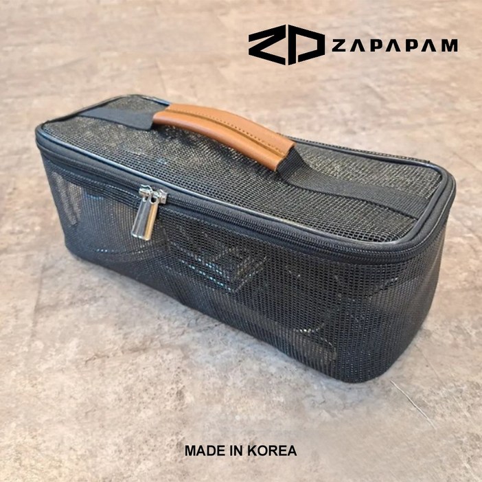 자파팜 캠핑 메쉬백 수저통 조리도구 커트러리 수저 젓가락 파우치 설거지통 키친툴 수납 케이스