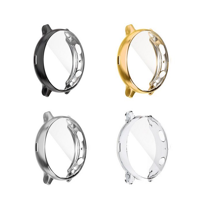 이너스 갤럭시워치 액티브2 44mm 풀커버 TPU 케이스, 1개, 골드