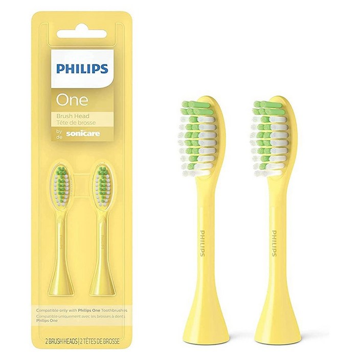 정품브러시 상쾌세정 소닉케어 원 칫솔모 망고컬러 2개, 1팩, 1개, 2개입