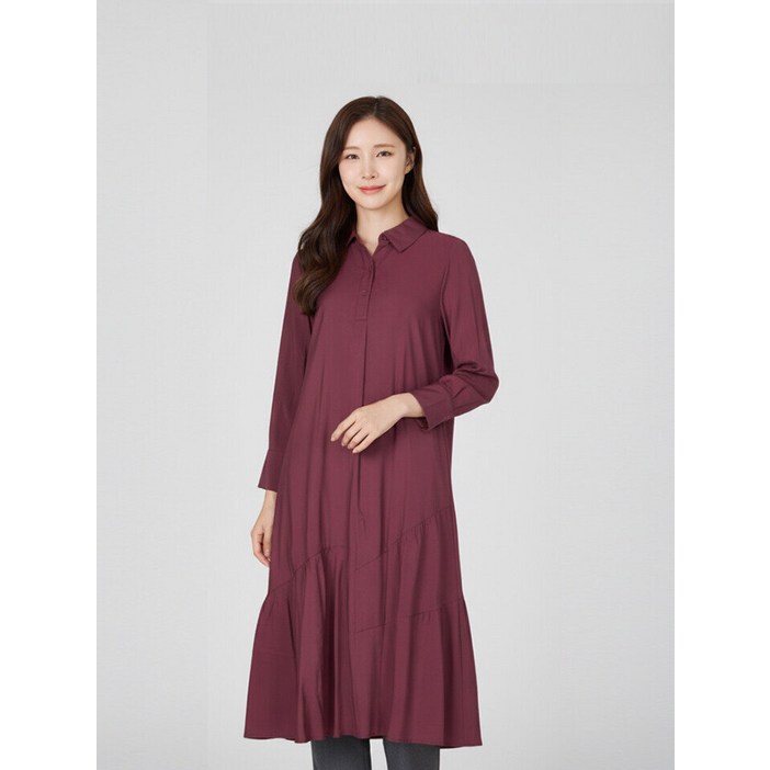 프렐린 프렐린 프릴 디테일 A실루엣 원피스-RO100J235