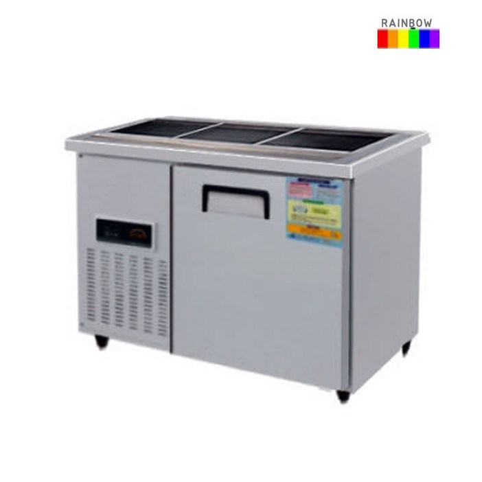 레인보우 업소용 반찬냉장고 900X500X800  내부스테인리스  국내생산