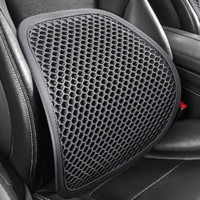 차량용 허리쿠션 3D 벌집 TPE 메쉬 등받이 허리받침 통풍 쿠션
