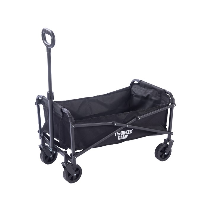 영커 다용도 캠핑 카트 야외용 베이직 폴딩 카트, 1개, 블랙