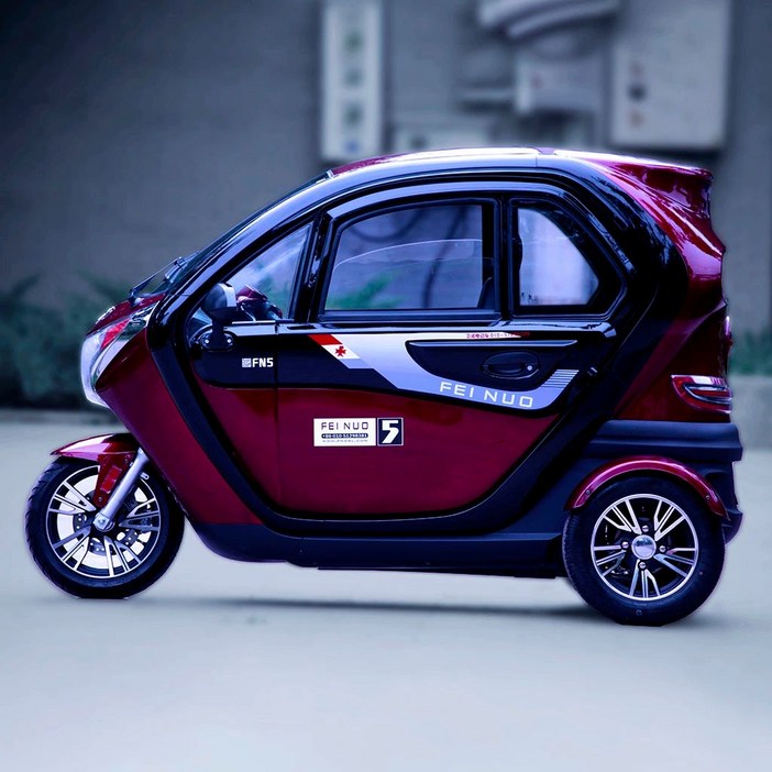 1인용 차 전기 바이크 배터리 여성 소형 라이딩 삼륜 스쿠터 성인 전동, A. 호화형 레드 전동창 85km, 1. 60V