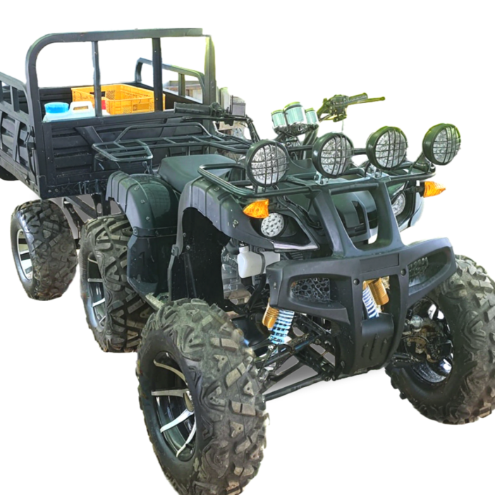 베리아므 농업용 트레일러추가 4륜 오토바이 ATV 수륙양용차 사발이 산악 미니 소형 바이크, 200cc 10인치바퀴중량트레일러