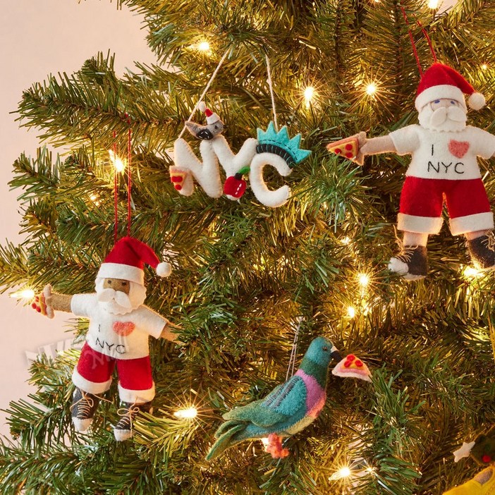 모마 뉴욕 펠트 크리스마스 트리 장식 MOMA NYC FELT ORNAMENT