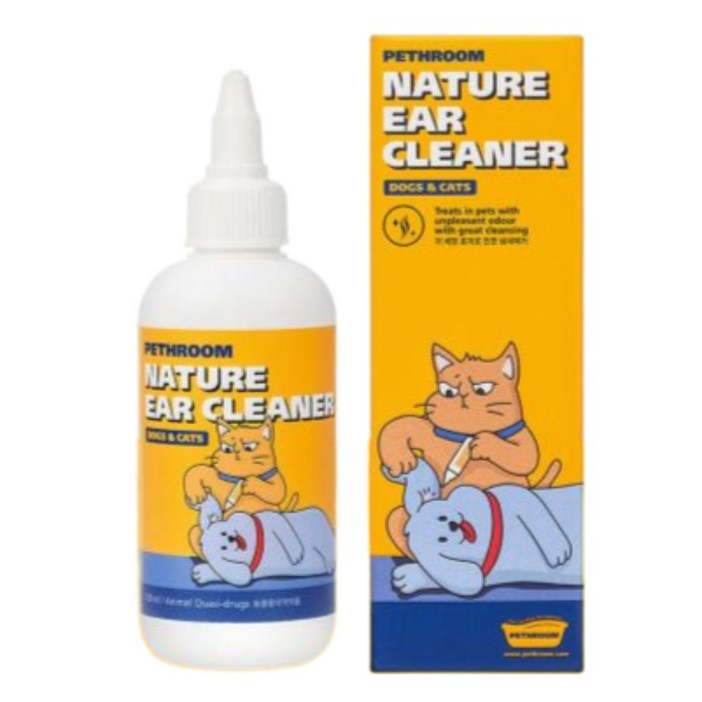 페스룸 네이처 이어 클리너 강아지 고양이 귀세정제 귀청소 귓병 예방, 120ml, 1개