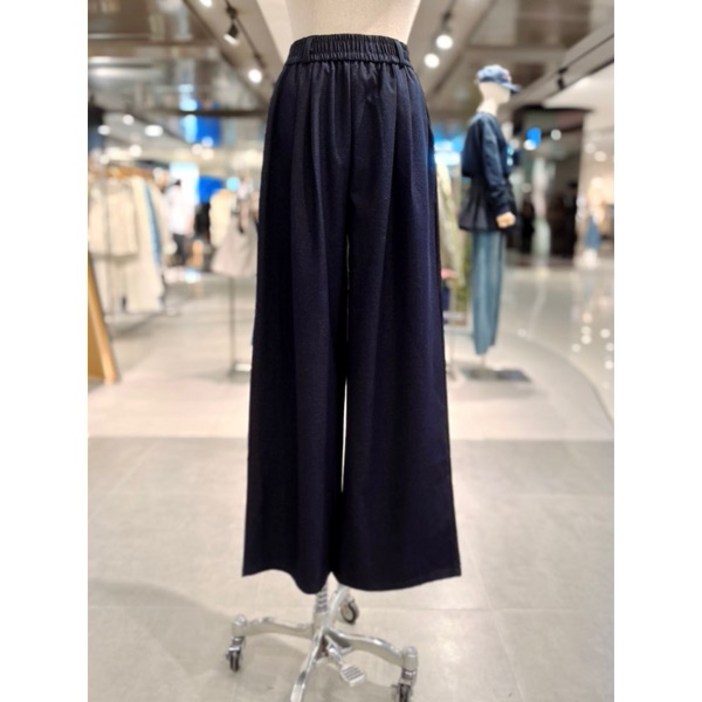 ab.fz 네이비 와이드핏 핀턱 밴딩 팬츠 (ABXZ4HP40J) US