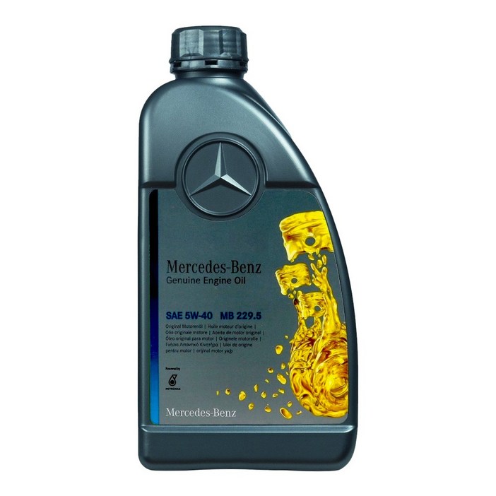 벤츠 순정엔진오일 MB229.5 5W40 1L 가솔린 엔진오일, 1개, 5w40