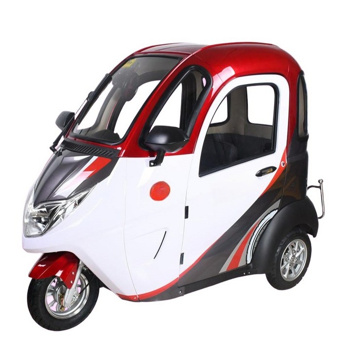 전기 세발 자전거 성인용 미니 역삼륜 스쿠터 배달 삼륜, 1개, 1cm, 1. 60V 20A 납축전지 포함