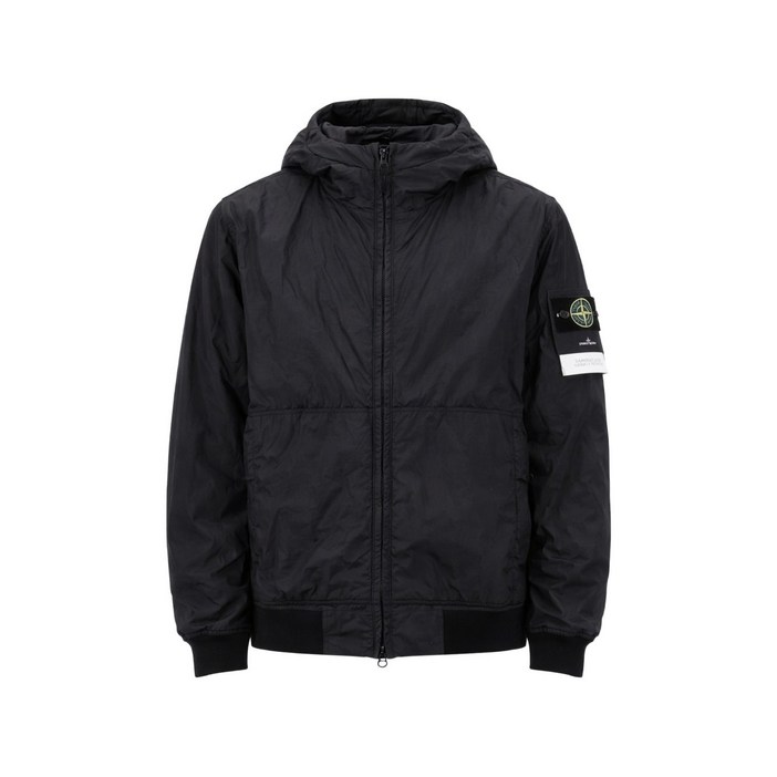 스톤 아일랜드 후드 봄버 재킷