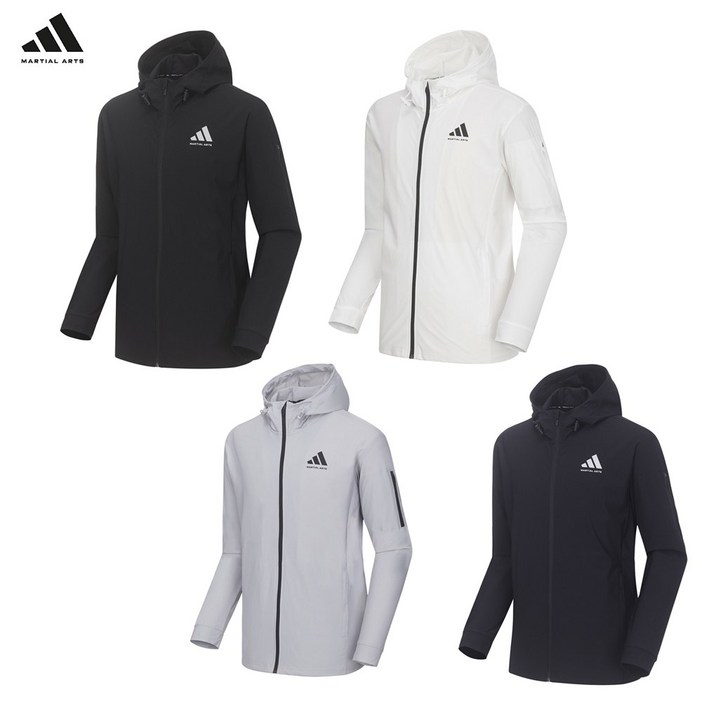 아디다스 컴뱃스포츠 마샬아츠 에어로쿨 트레이닝복 TR140HS1 상의 트랙탑 후드집업