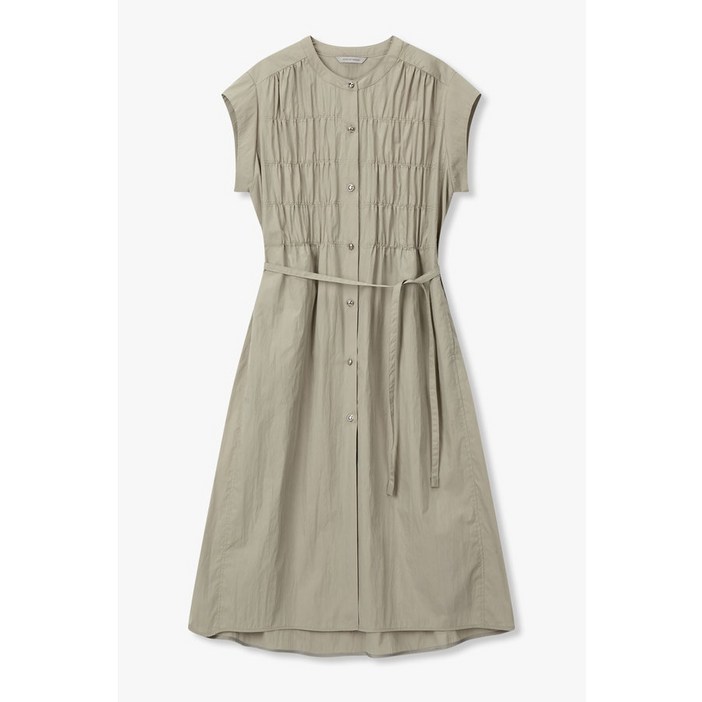 [AK플라자] [보브] 셔링 디테일 라운드넥 원피스 7155337003