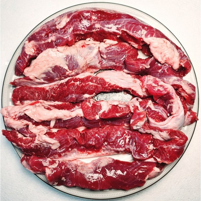 행복미트 돼지 갈매기살 단막 원육 구이 볶음용 추천 당일발송, 2개, 1kg