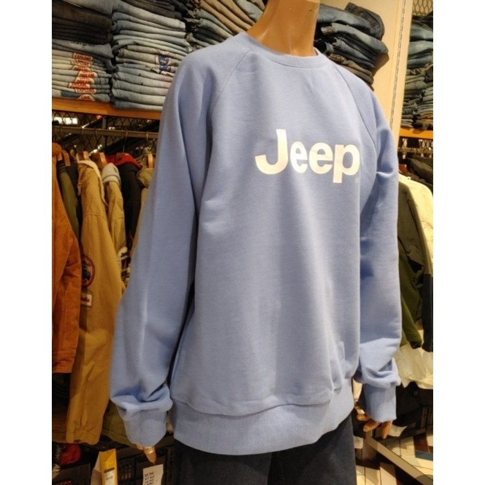 지프 [JEEP]지프 공용 라글란 빅 JEEP 맨투맨 (JM1TSU801)