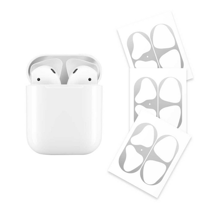 리아몬트 에어팟 철가루방지 스티커 18K 도금 3개입