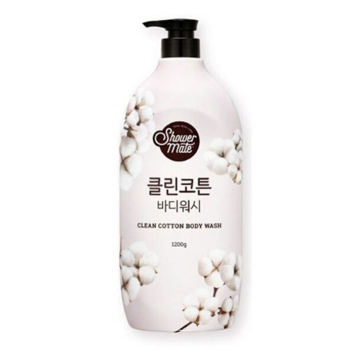 샤워메이트 클린코튼 바디워시 목화솜향, 1.2kg, 1개 샤워메이트 클린코튼 바디워시 목화솜향, 1.2kg, 1개