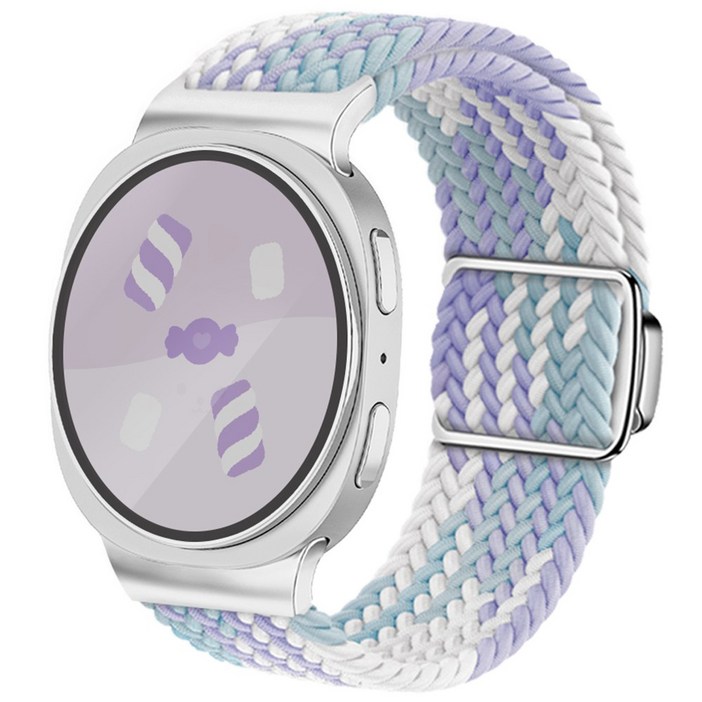 아이메이드잇 갤럭시워치 호환 솔로루프 브레이드 마그네틱 스트랩, 워치 8 전용 마시멜로우