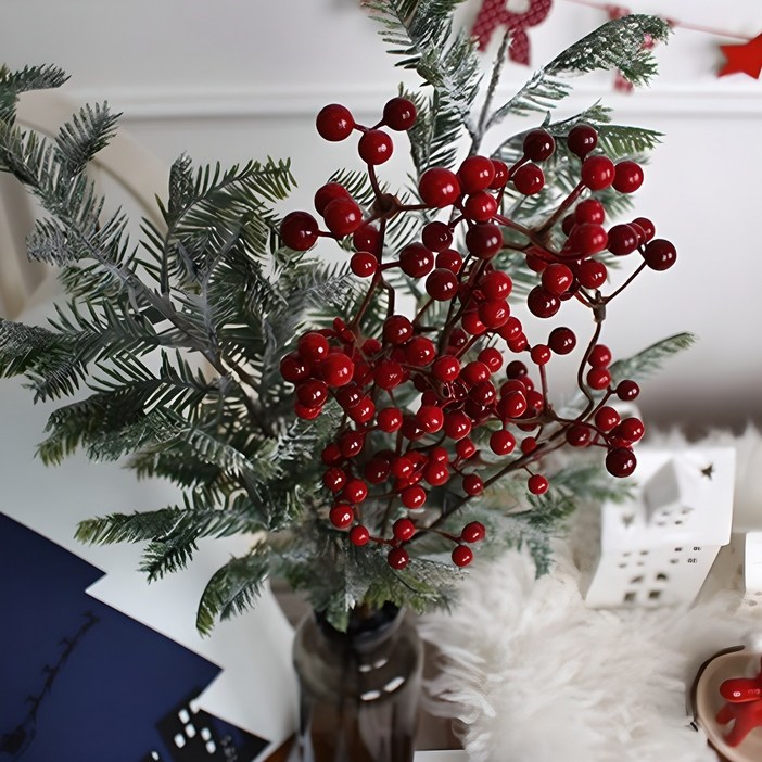 스노우 열매가지 크리스마스인테리어장식