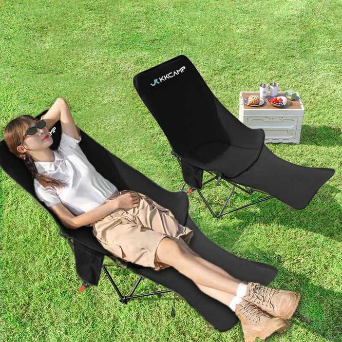 크크캠프 4단계 각도조절 다리 받침대 무중력 캠핑 의자
