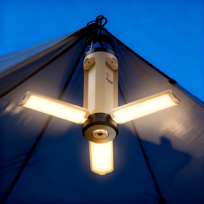 Keebright 3in1 휴대용 아웃도어 LED 캠핑 랜턴 3000mAh 캠핑조명 날개랜턴