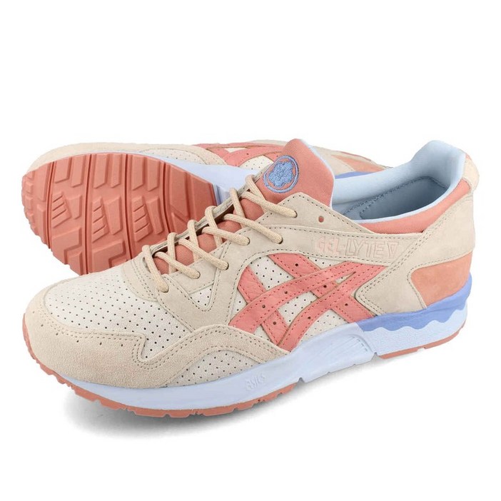 스니커즈 신발 편한 슈즈 운동화 아식스 Asics SPORTSTYLE GEL LYTEV 스포츠 스타일 겔라이트 5 남성 로우컷 CREAM SALMON 핑크 1201a822 103