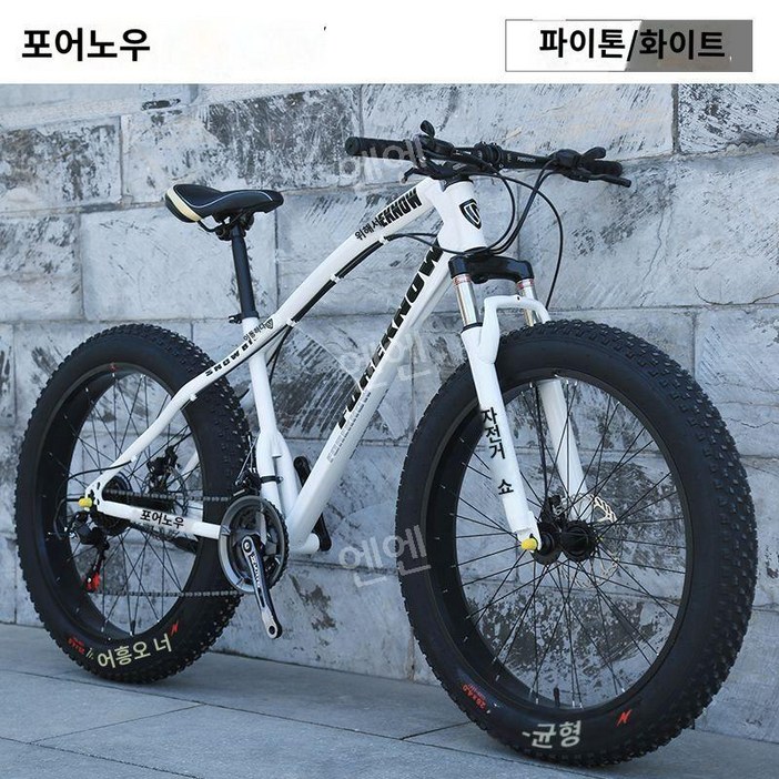 산악 MTB 자전거 광폭타이어 팻바이크 30단 자출용 자전거 공구포함