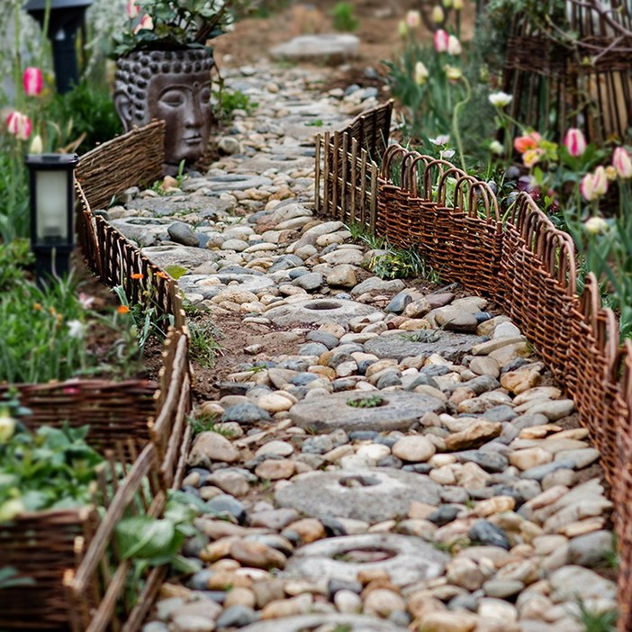 해외직구 내추럴 낮은울타리 옥상울타리 휀스 정원울타리 감성인테리어 낮은펜스