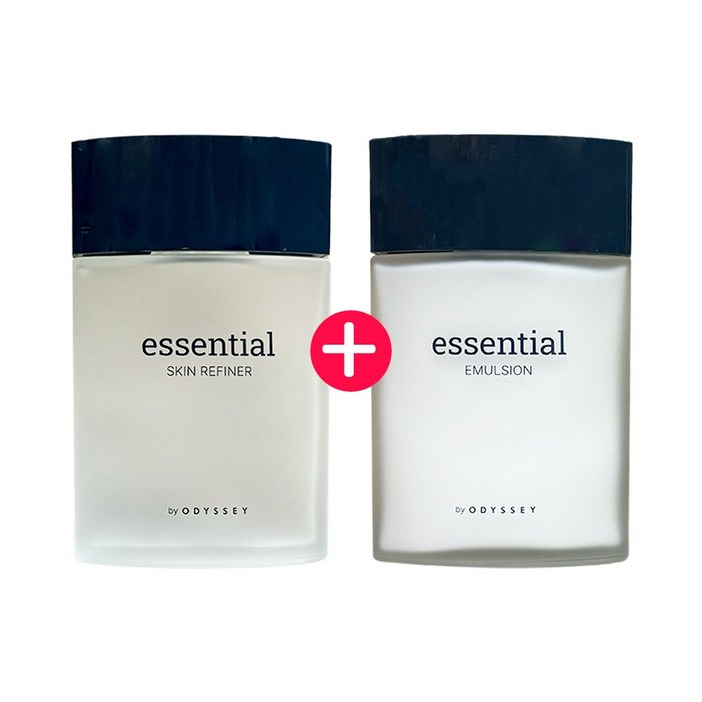에센셜 바이 오딧세이 비치용 스킨 140ml+로션 140ml 세트 / 남성용 기초스킨케어