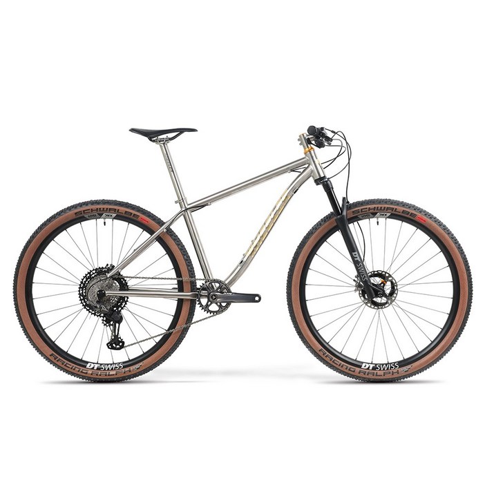 휠러 TITAN LTD 27.5 시마노 XTR DT스위스 티타늄 MTB 자전거 미조립, 1개, 180cm, 무광골드 L