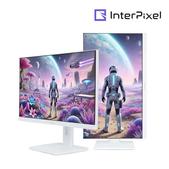 인터픽셀 IPQ2744 QHD NANO IPS 165Hz 27인치 피벗 화이트 게이밍 모니터, IPQ2744무결점, 68.5cm