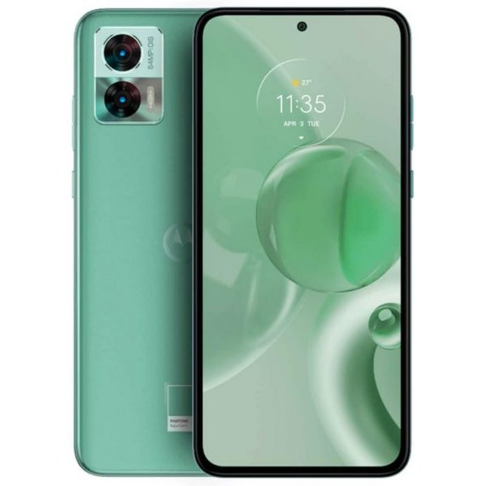 모토로라 엣지 30 네오 듀얼 SIM 128GB ROM + 8GB RAM (GSM 전용 | CDMA 미지원) 공장 초기화 5G 스마트폰 (아쿠아 폼 색상) - 국제 버전 (리퍼