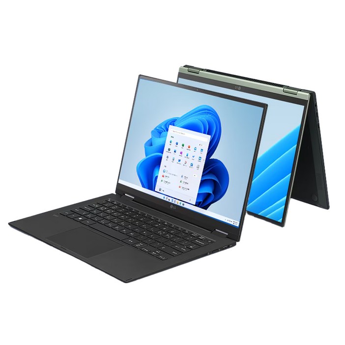 LG전자 그램360 14T90P 인텔 11세대 Corei7 RAM 16GB NVMe SSD 장착 2 IN 1 윈도우 11설치 중고 노트북, 14TD90P, WIN11 Pro, 16GB, 512GB, 토파즈 그린