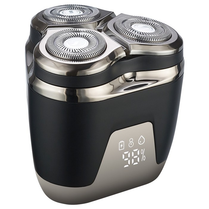 CozyTemp 남성 전기 면도기 3방향 헤드 미니 휴대용 자동면도기소형충전식 방수 면도기 남친 선물