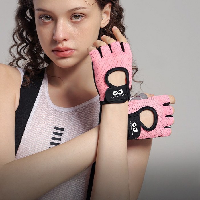 CLOREX 클래식 헬스 장갑 미끄럼방지 손목보호 헬스장갑, 핑크