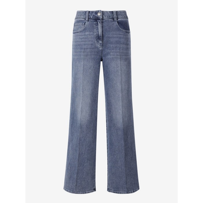 씨씨콜렉트 중계점 미드 블루 세미 와이드 데님 팬츠 E252PSA149 여성 청바지