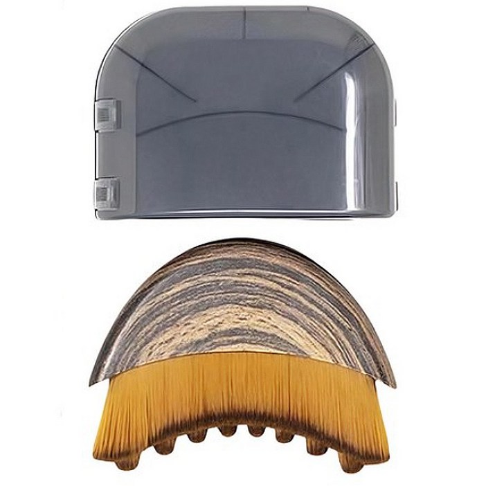 나나민 림프순환 리프팅 페이스 브러쉬 11 케이스포함, 1세트, 브라운브라운