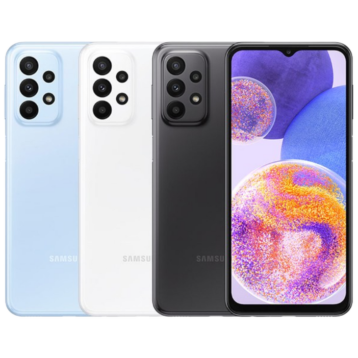 삼성전자 갤럭시 A23 단순개통 미사용 전시폰 2년보증AS 자급제 공기계, 128GB, 단순개통 미사용 전시폰 블루